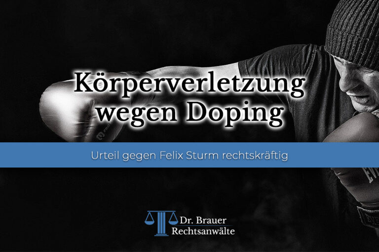 Urteil rechtskräftig: Felix Sturm zur Körperverletzung wegen Dopings verurteilt