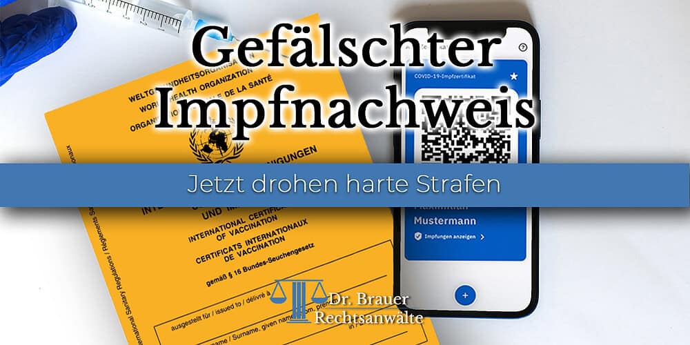 Gefälschter Impfpass Gefälschter Impfpass - es drohen harte Strafen