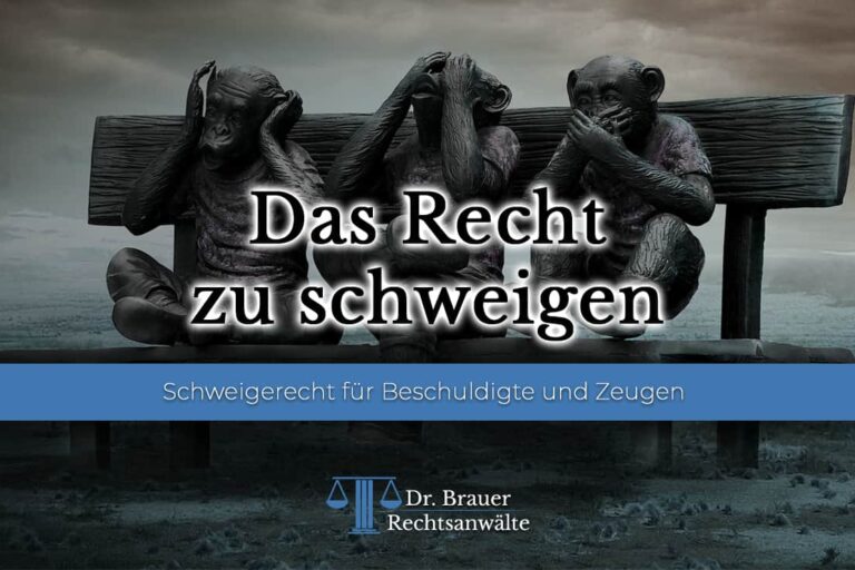 Das Recht zu Schweigen für Beschuldigte und Zeugen