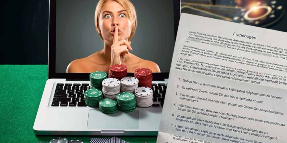 Illegales Online-Casino: Fragebogen von der Polizei erhalten?
