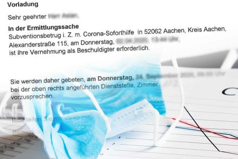 Subventionsbetrug Corona